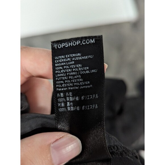 Top Shop Size 6 Black Crepe Romper - Picture 9 of 11